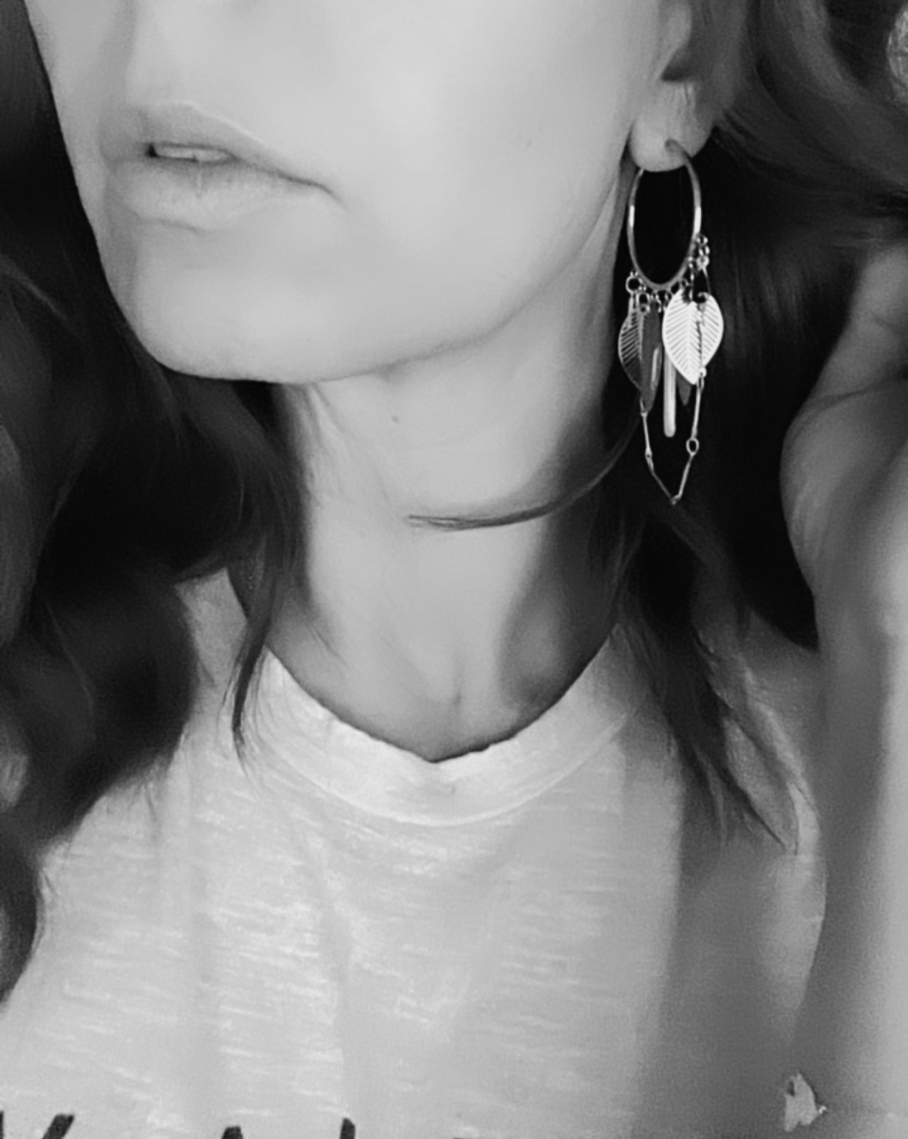 Boucles d’oreilles SYLVAINE anneaux décorés - Créations Uniques - Créations Uniques