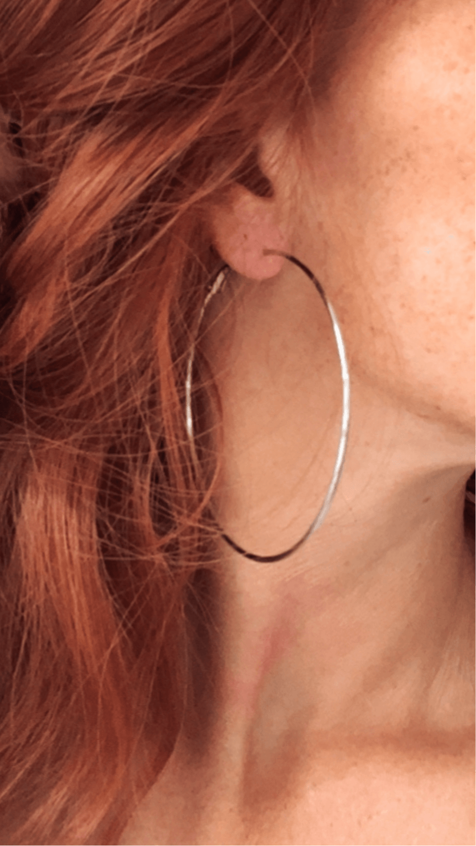 Boucles d’oreilles BEVERLY créoles argentées - Créations Uniques