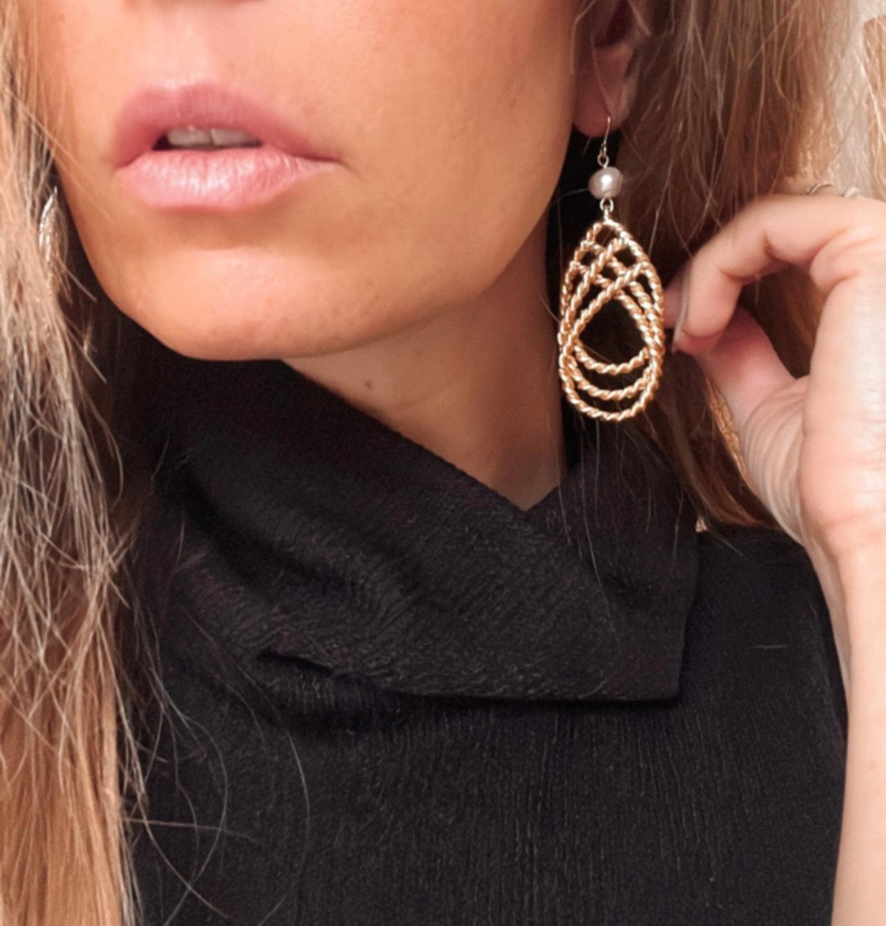 E70756 Boucles d'oreilles - Karine Sultan - Créations Uniques