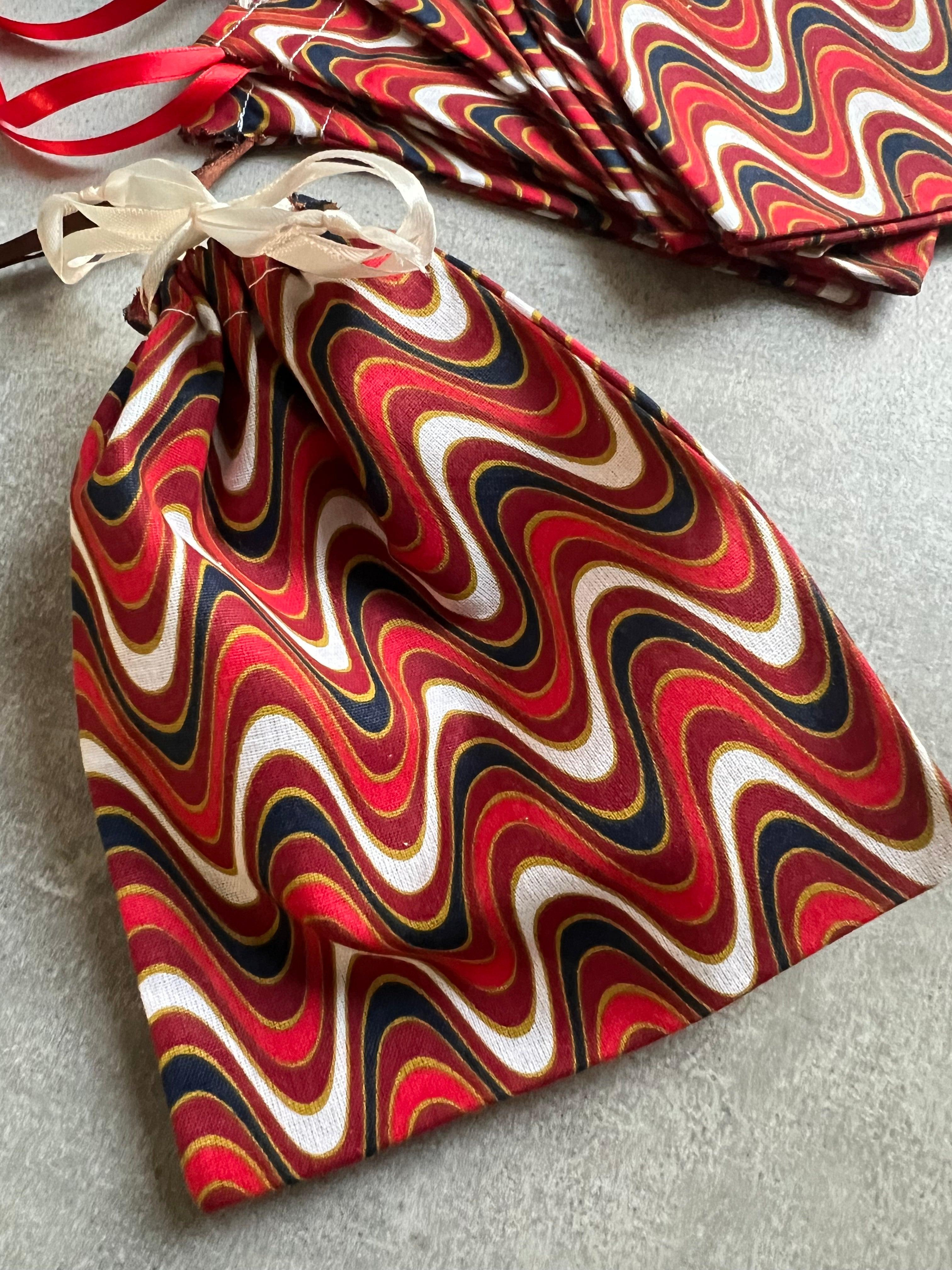 Emballage Pochons tissu Sixties - Créations Uniques