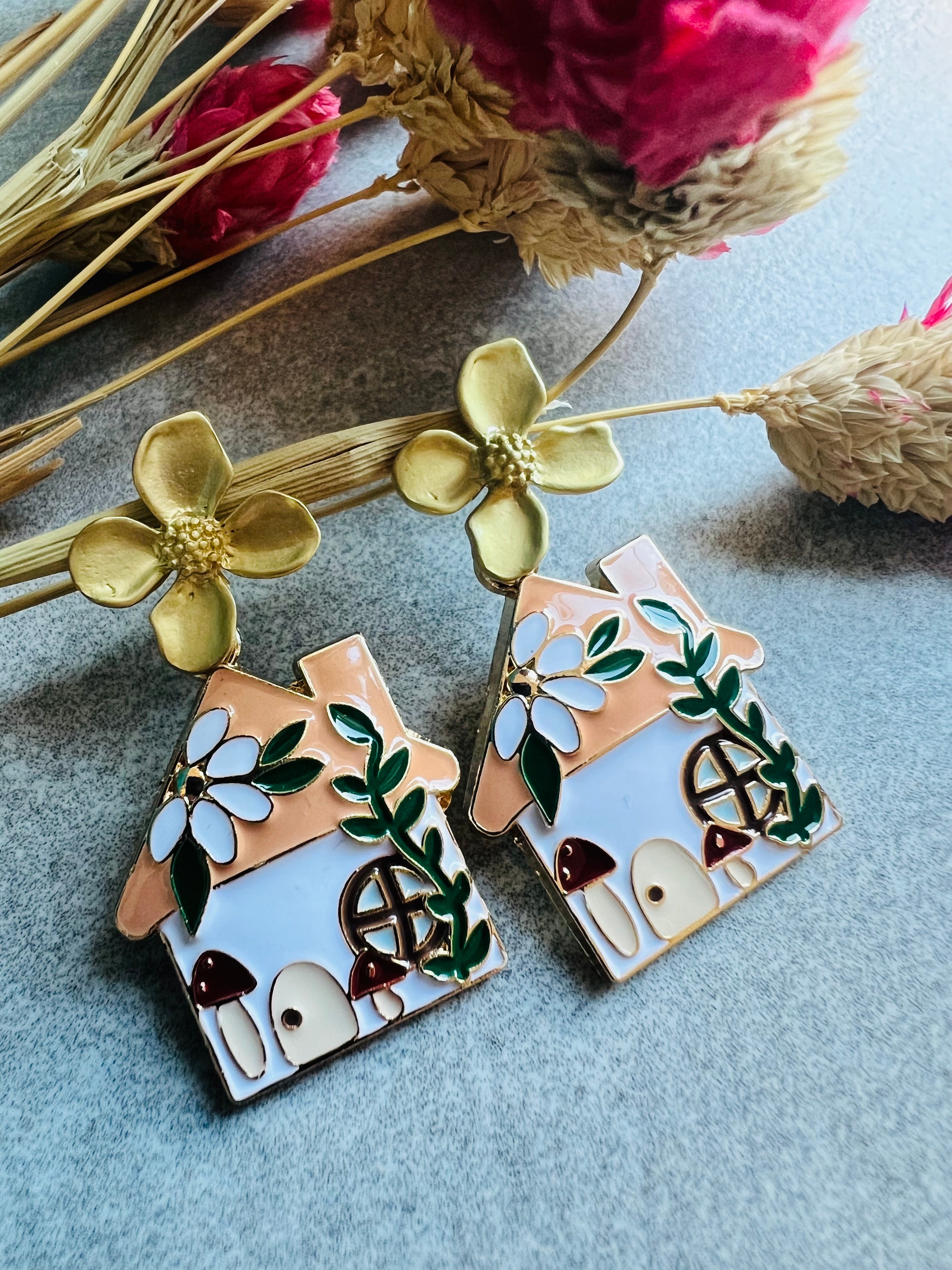 Boucles d’oreilles LORRI style champêtre - Créations Uniques - Créations Uniques