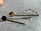 Boucles d’oreilles MICHELE triangles dorés - Créations Uniques
