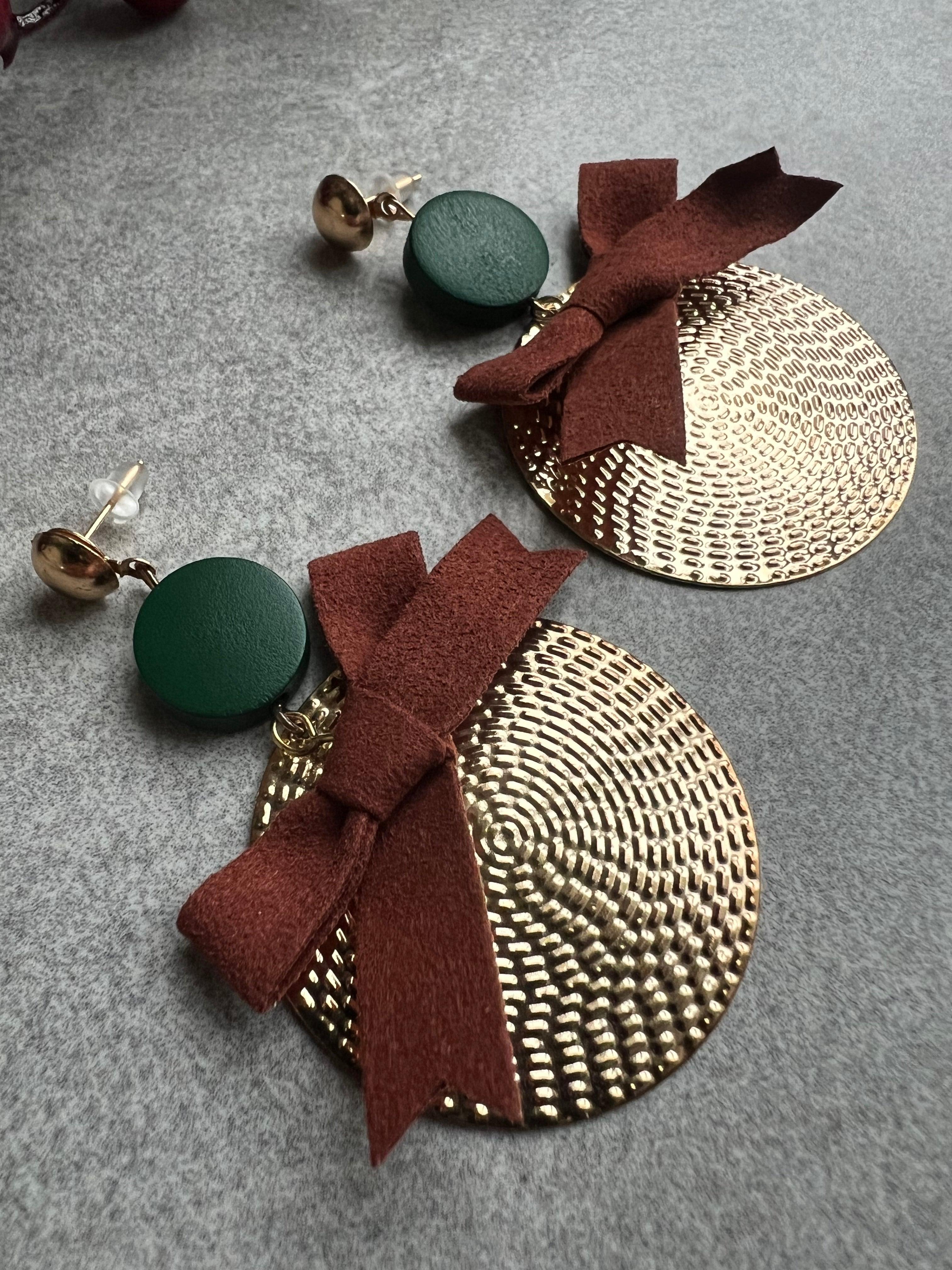 Boucles d’oreilles ANNE thème Noël - Créations Uniques - Créations Uniques