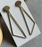 Boucles d’oreilles MICHELE triangles dorés - Créations Uniques