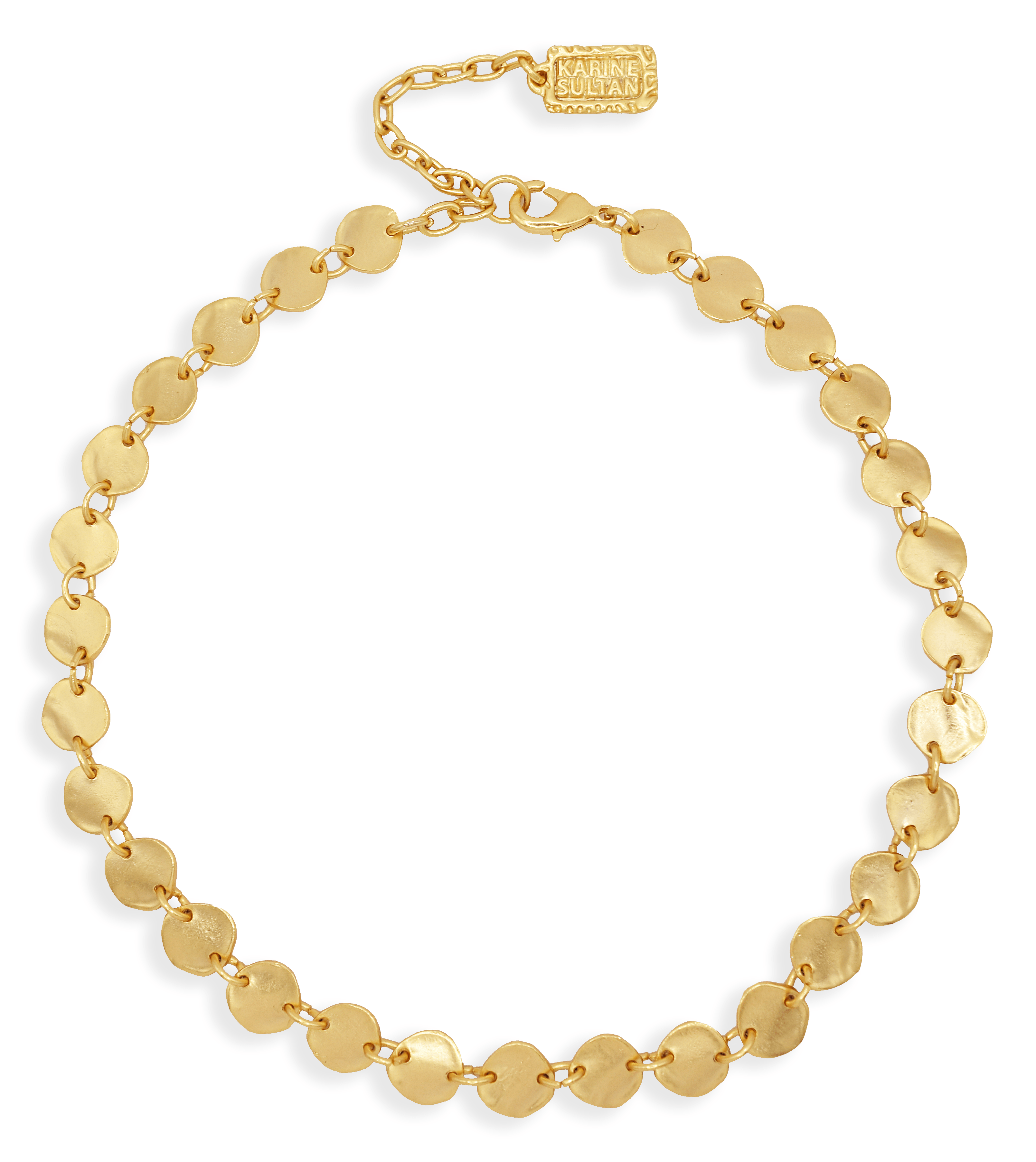 N68935 Collier court mini pièce - Karine Sultan - Créations Uniques