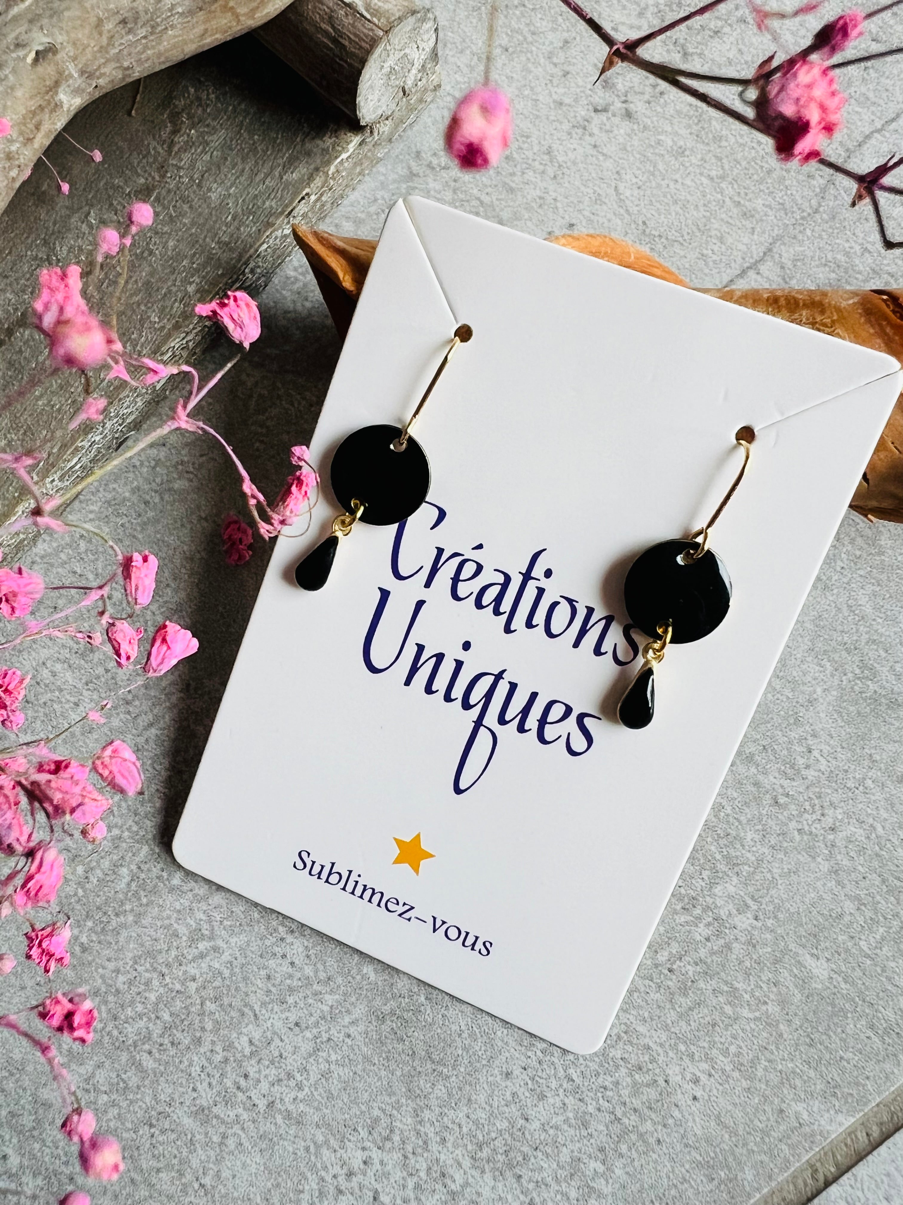 Boucles d’oreilles RILEY style minimaliste - Créations Uniques - Créations Uniques