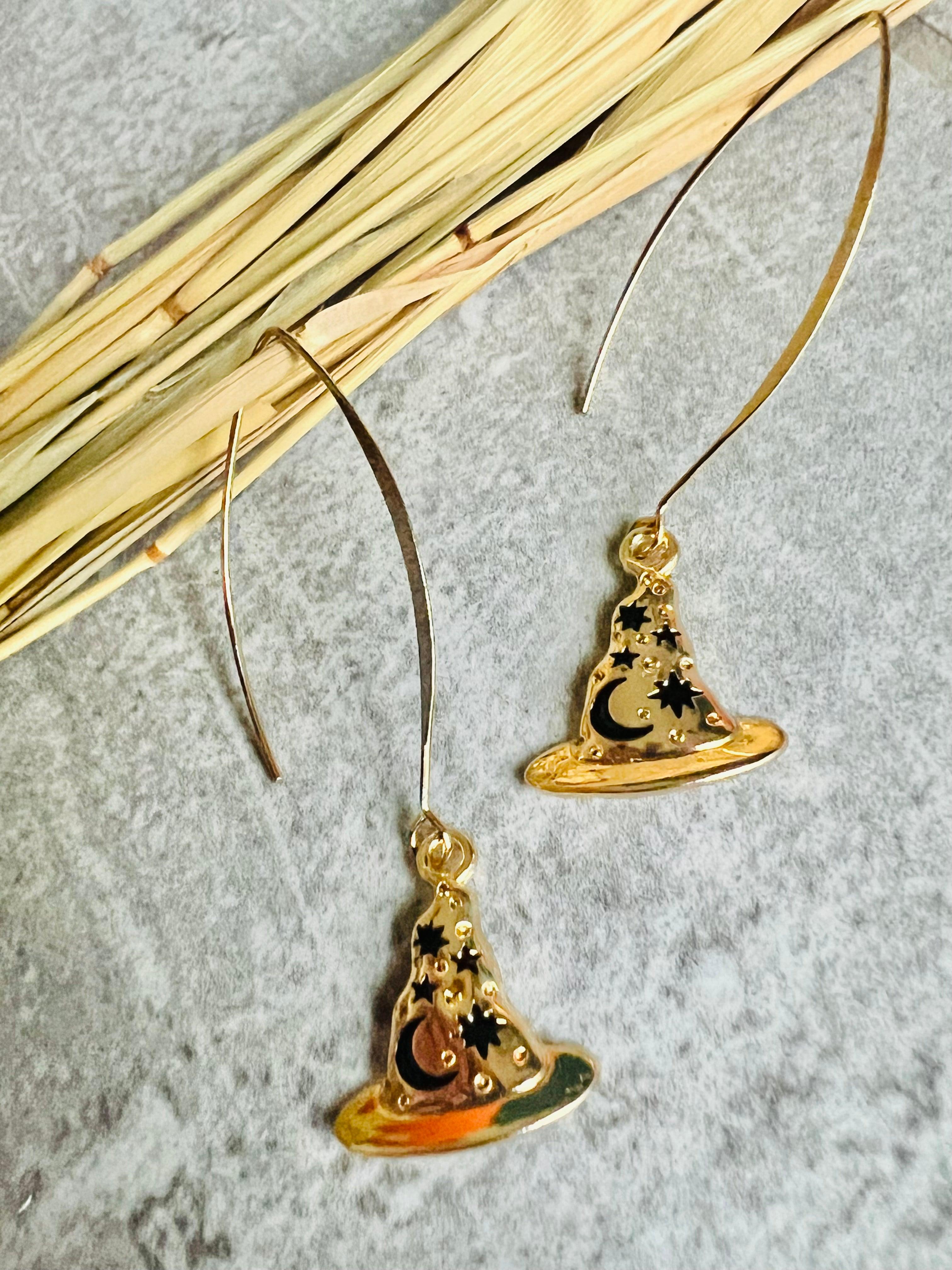 Boucles d’oreilles CHAPEAUX MAGICIEN - Créations Uniques - Créations Uniques