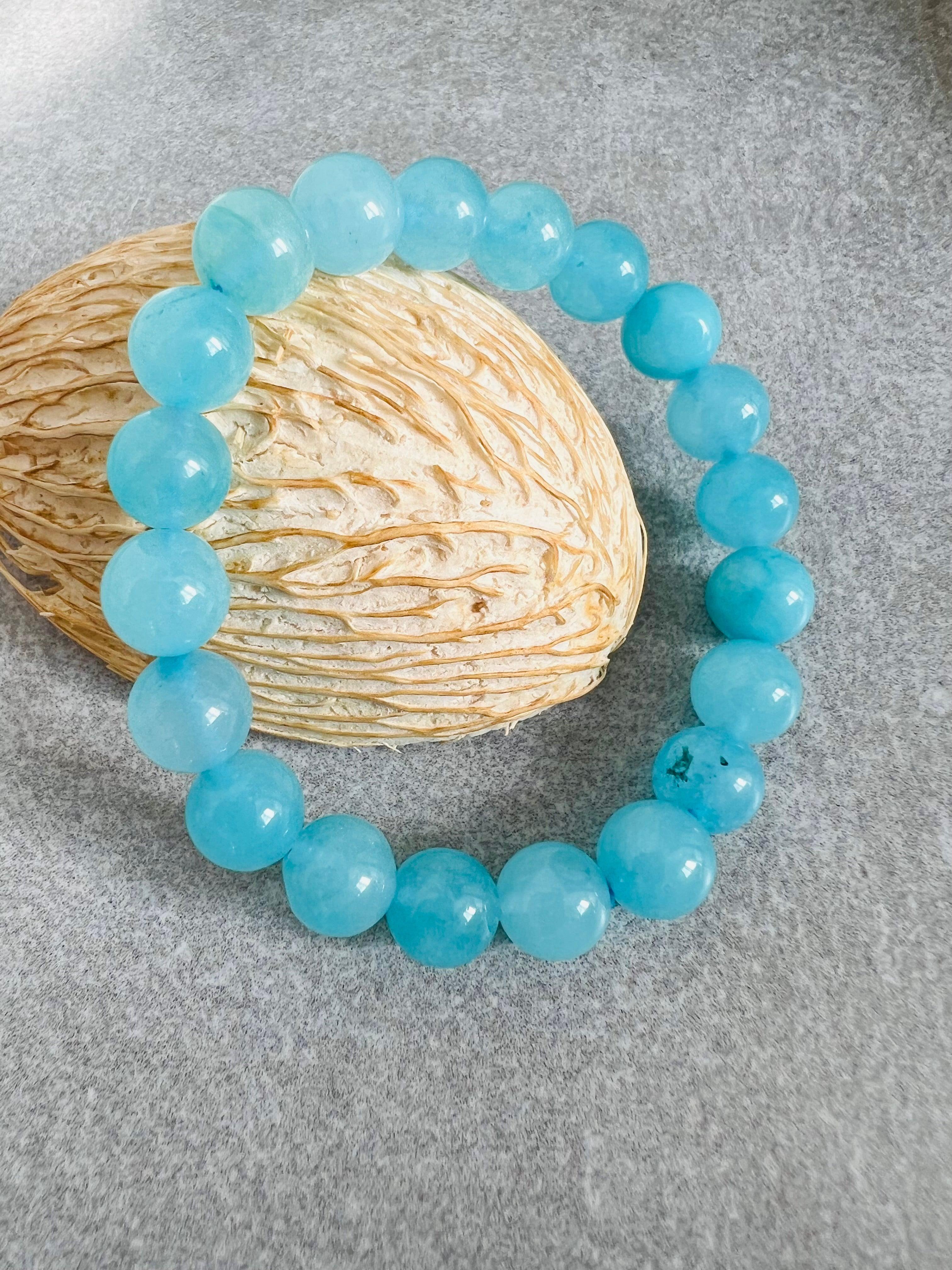 Bracelet BORA BORA perles bleues - Créations Uniques