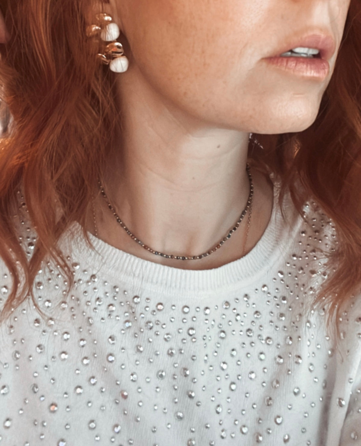 Boucles d’oreilles JOSÉE crème et caramel ou noir - Créations Uniques