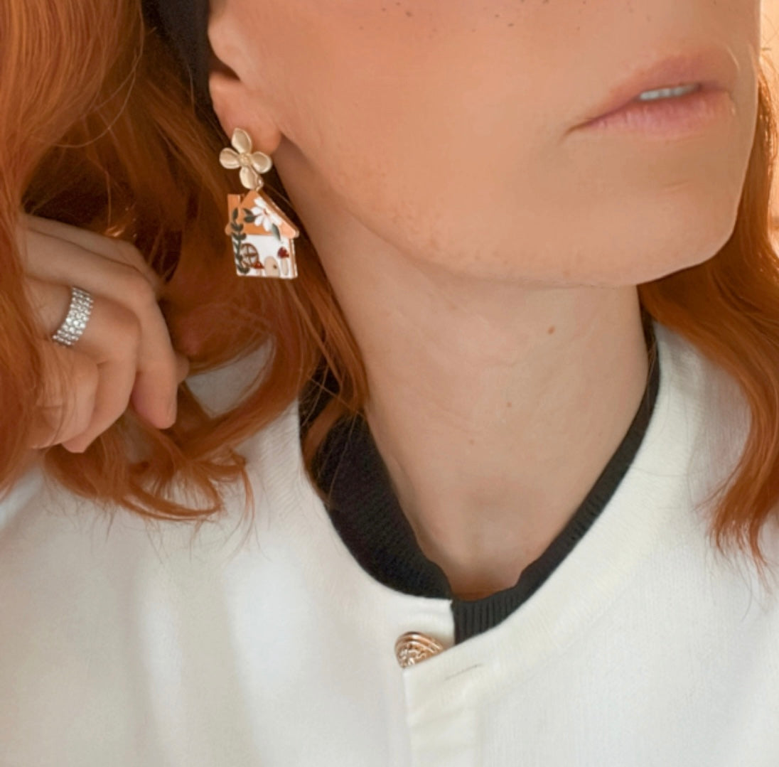 Boucles d’oreilles LORRI style champêtre - Créations Uniques - Créations Uniques