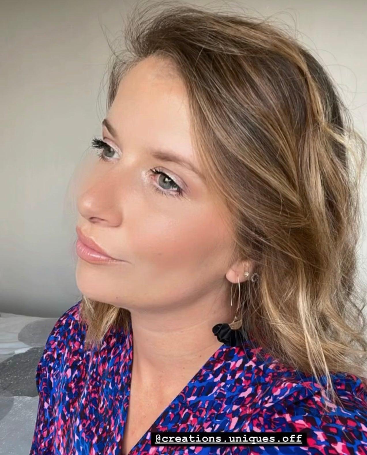 Boucles d’oreilles ESTHER pampilles tissu noir - Créations Uniques - Créations Uniques