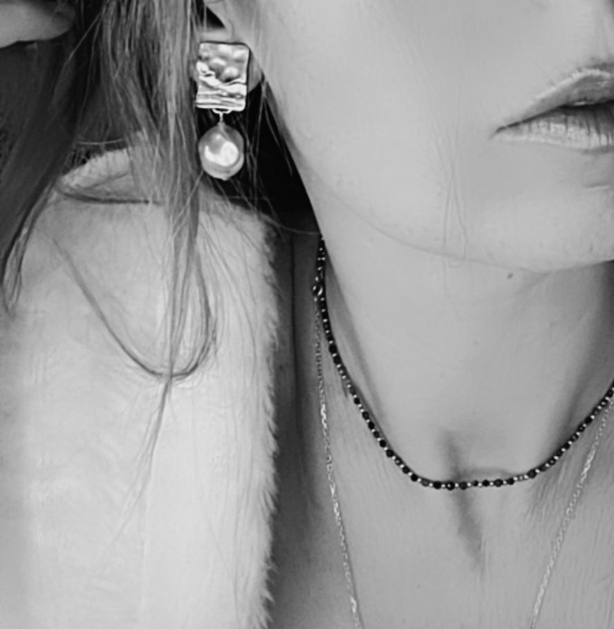 E70678 Boucles d'oreilles clips goutte perles - Karine Sultan - Créations Uniques