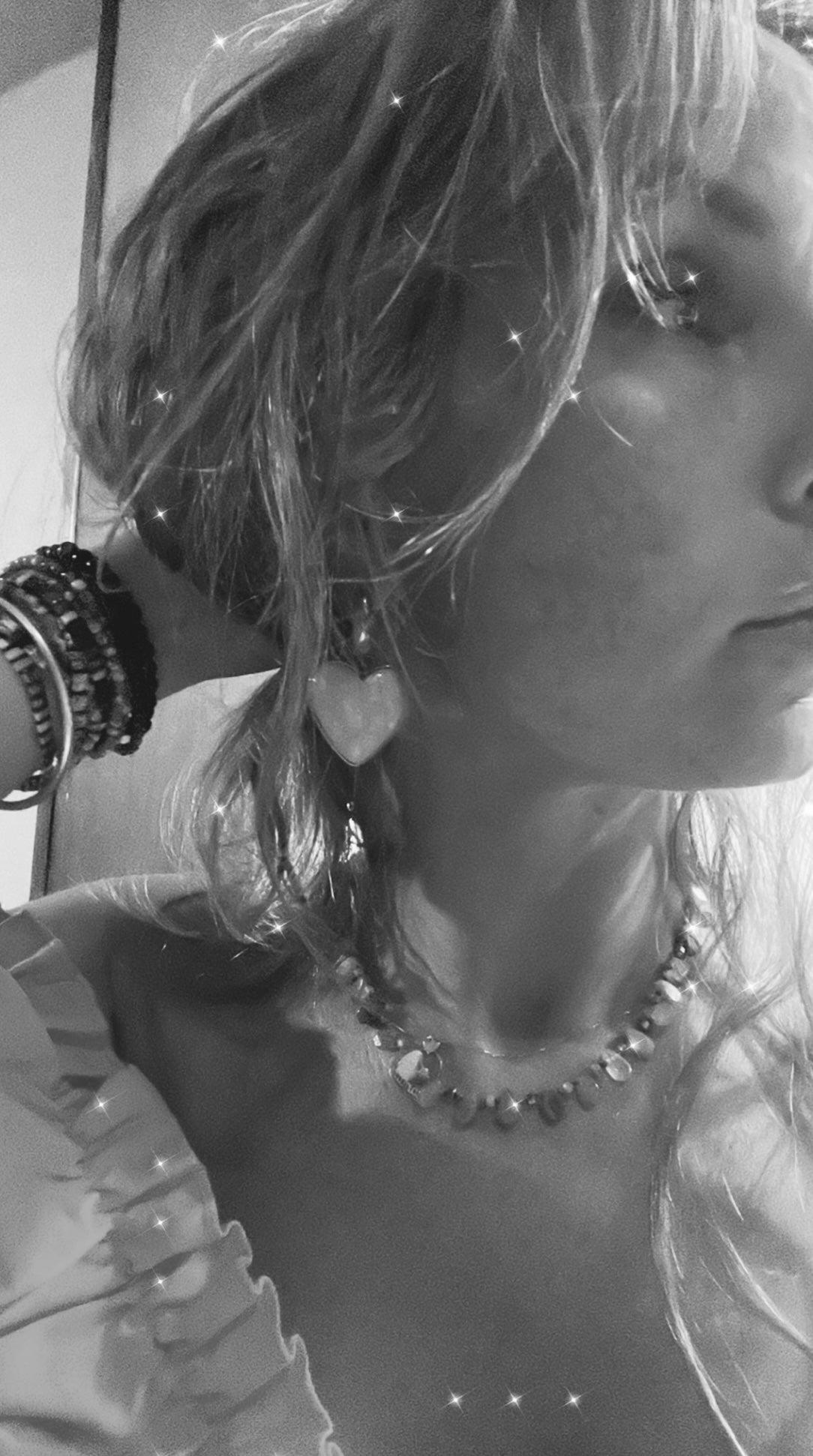 Boucles d’oreilles ADDISON Cœurs verts foncés - Créations Uniques