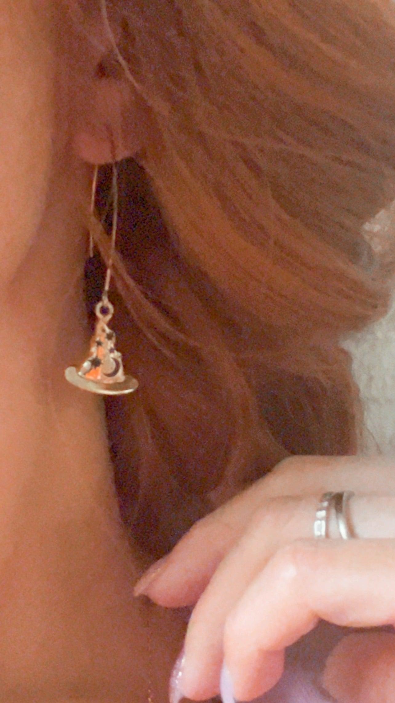 Boucles d’oreilles CHAPEAUX MAGICIEN - Créations Uniques - Créations Uniques