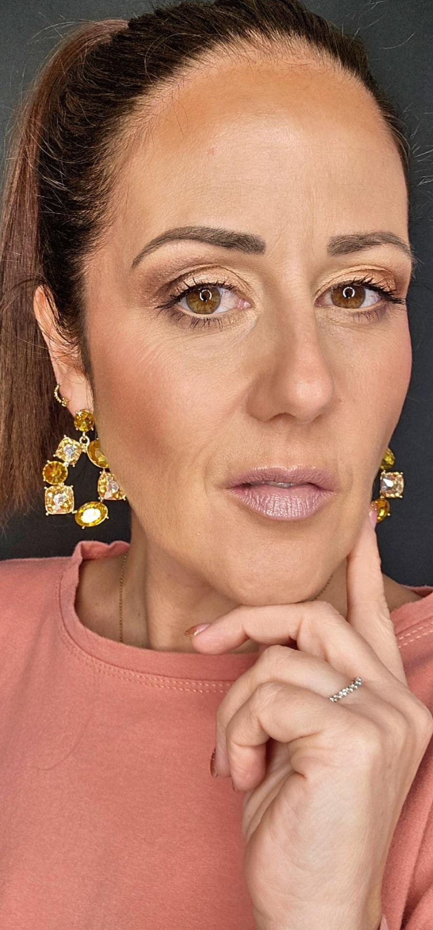 Boucles d’oreilles SKYLAR jaunes brillantes - Créations Uniques