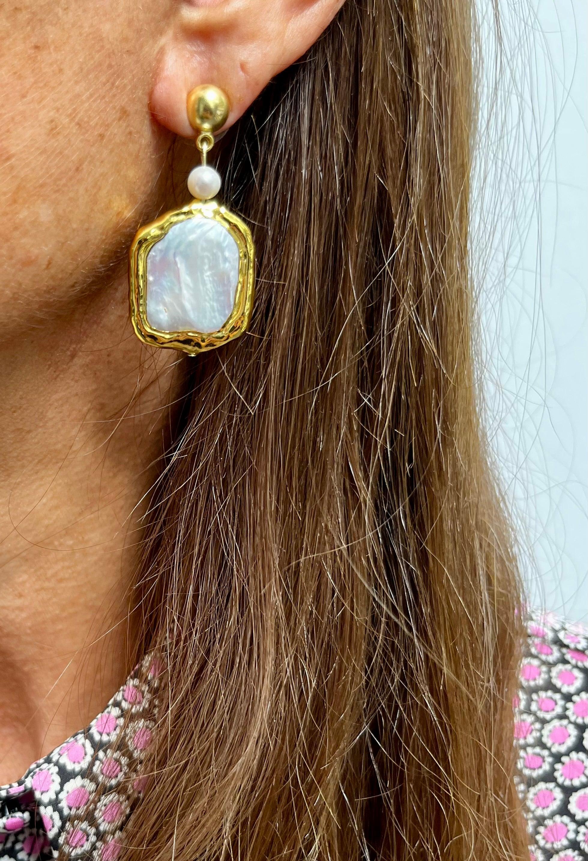 E75516 Boucles d'oreilles Glaçons - Karine Sultan - Créations Uniques