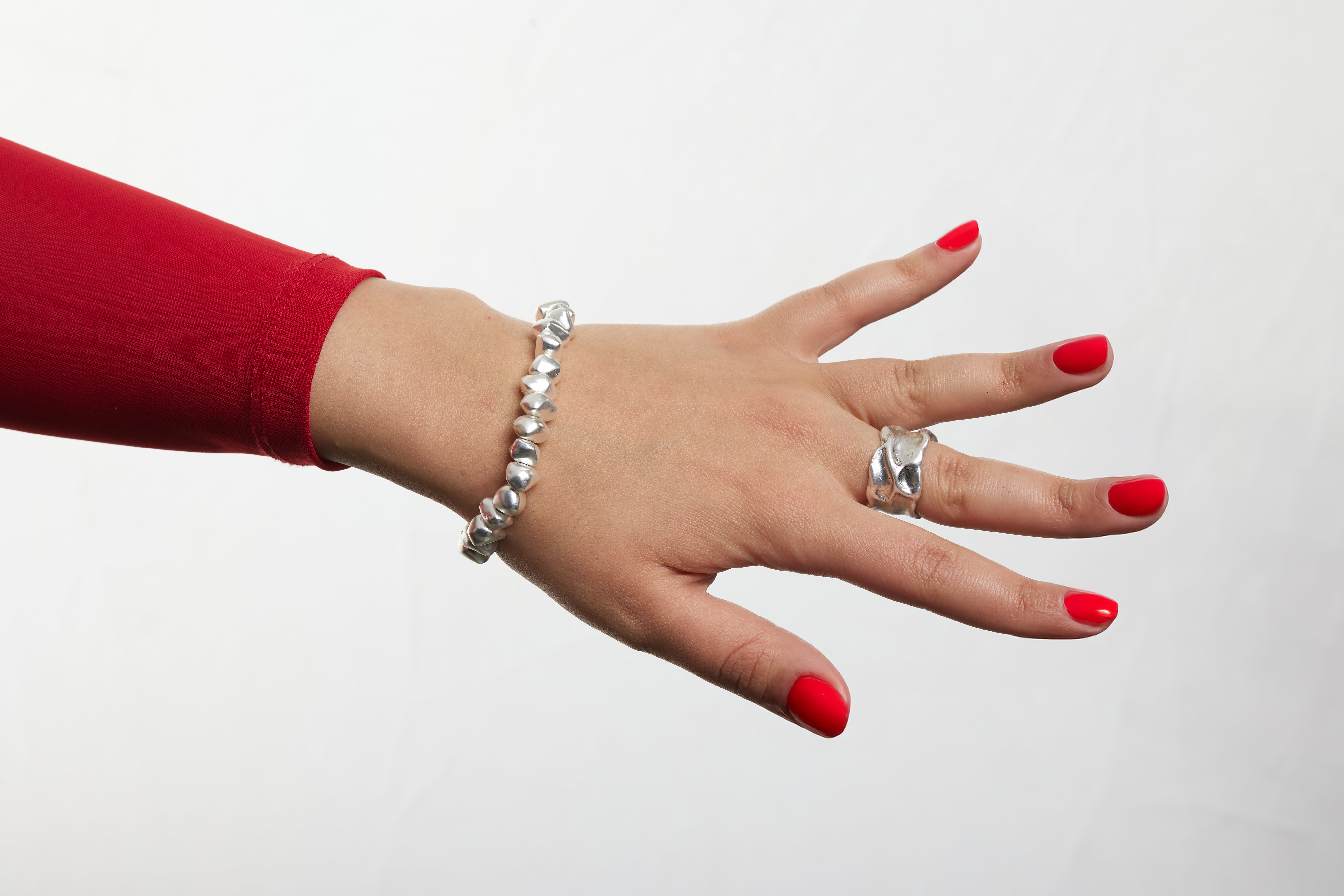 B68011 Bracelet perles pierres roulées - Karine Sultan - Créations Uniques