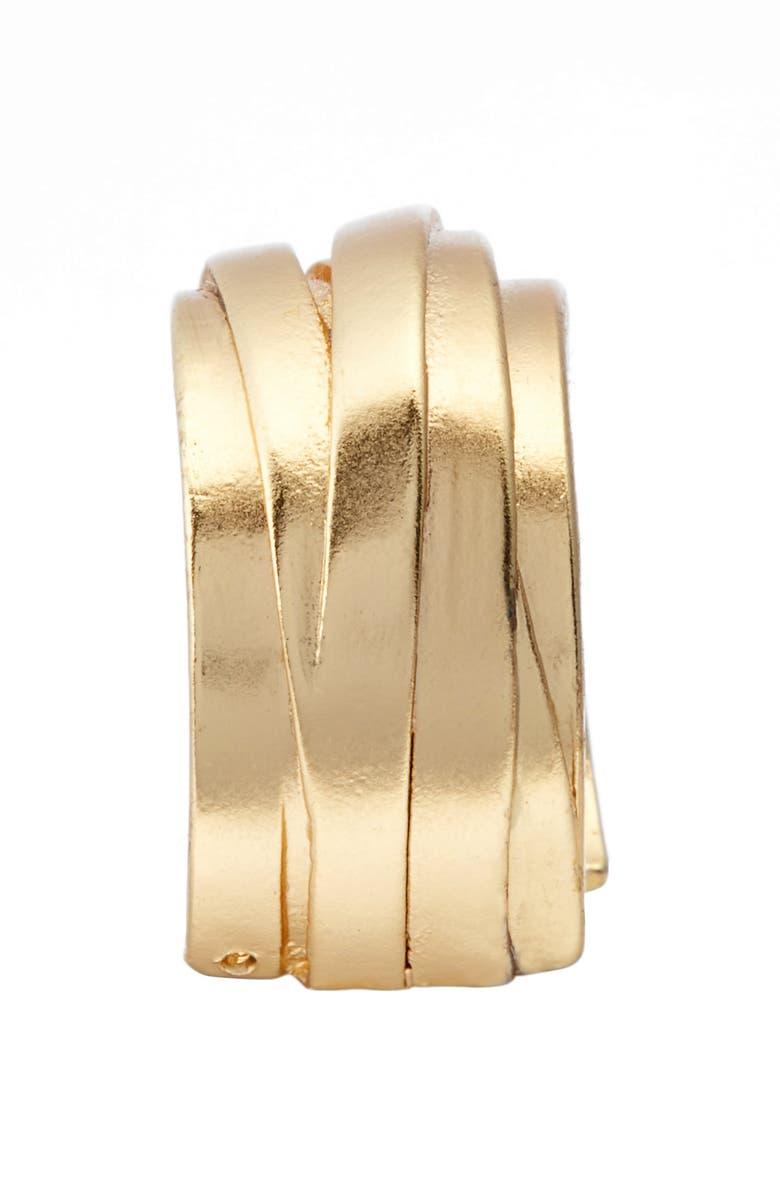 R63171 Bague Chevauchement - Karine Sultan - Créations Uniques