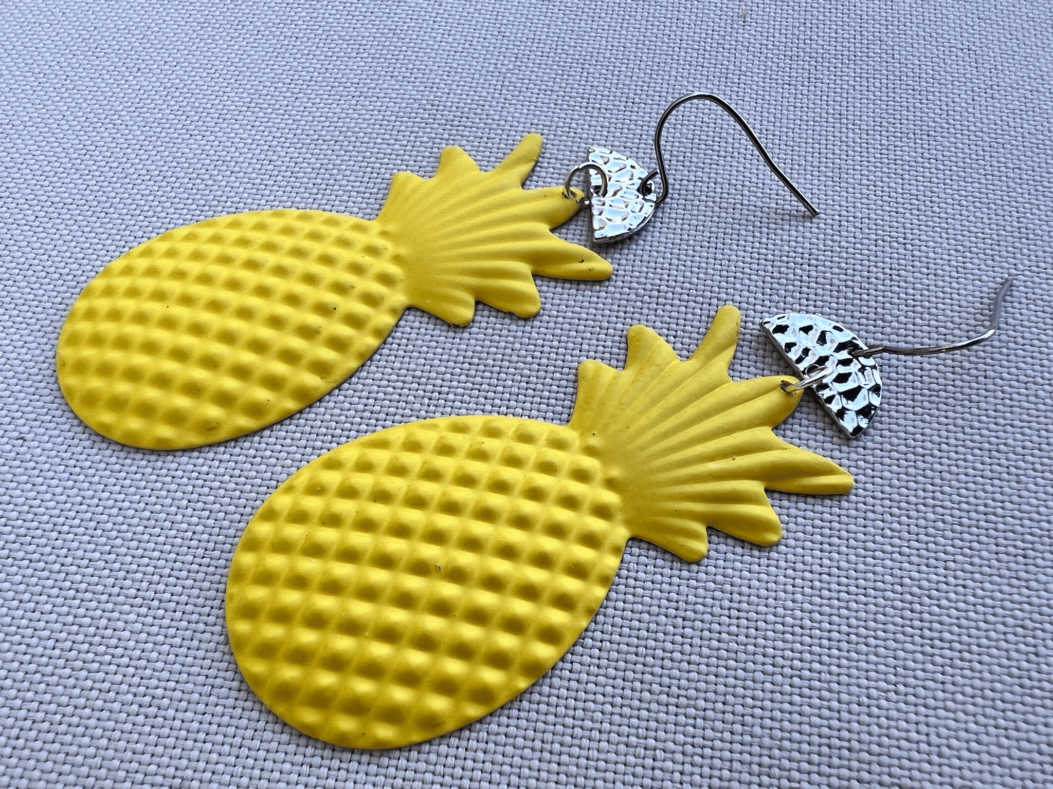 Boucles d’oreilles BRENDA ananas jaunes - Créations Uniques - Créations Uniques