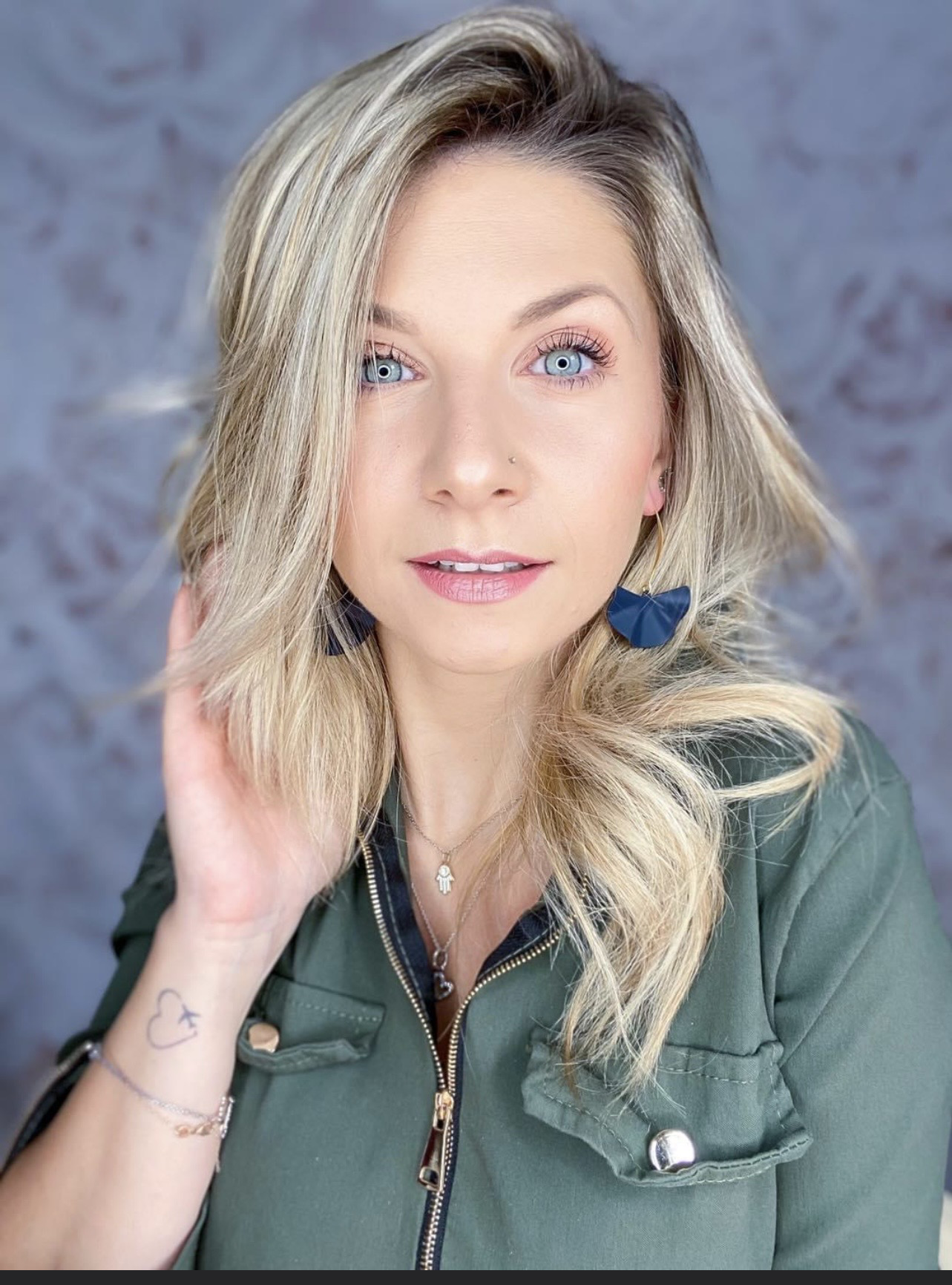 Boucles d’oreilles ADELE éventail noir, style casual - Créations Uniques - Créations Uniques