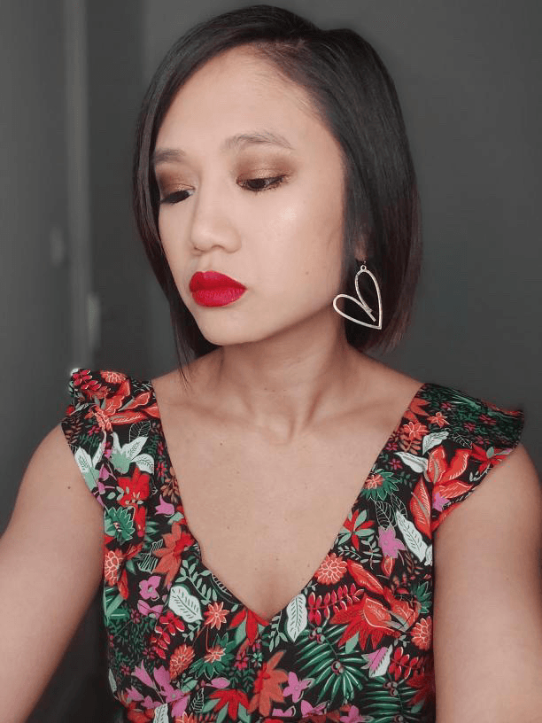 Boucles d’oreilles AURORE cœurs dorés - Créations Uniques - Créations Uniques