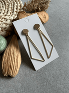 Boucles d’oreilles MICHELE triangles dorés - Créations Uniques