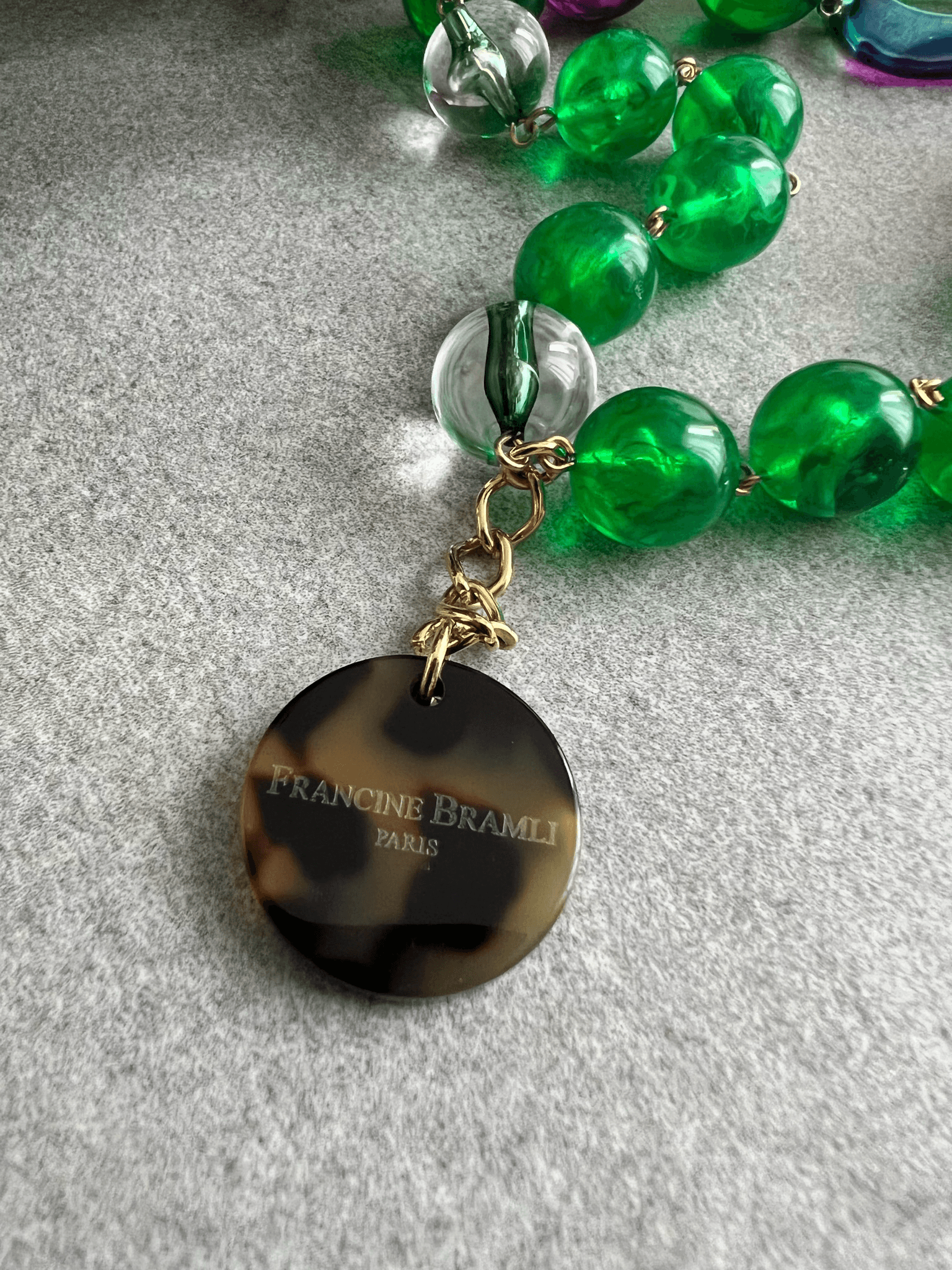 Collier Francine BRAMLI original et asymétrique. Pièce de créateur. - Créations Uniques