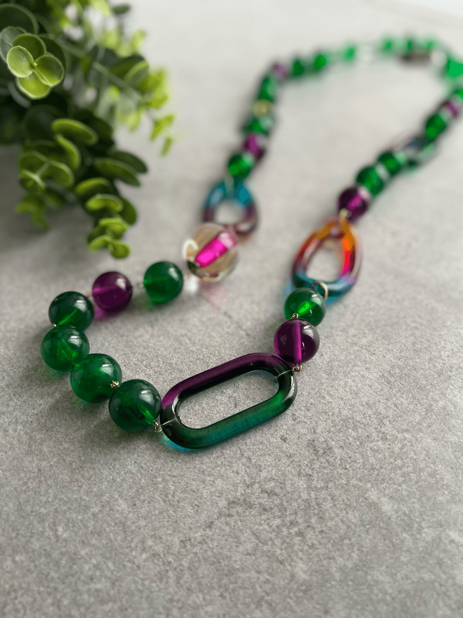 Collier Francine BRAMLI original et asymétrique. Pièce de créateur. - Créations Uniques