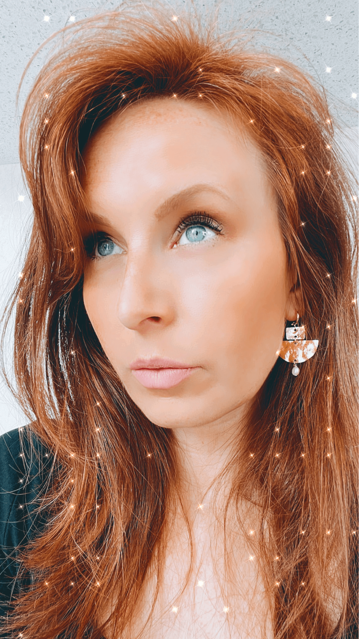 Boucles d’oreilles ANGELIK demi cercle laiton doré plaqué or - Créations Uniques