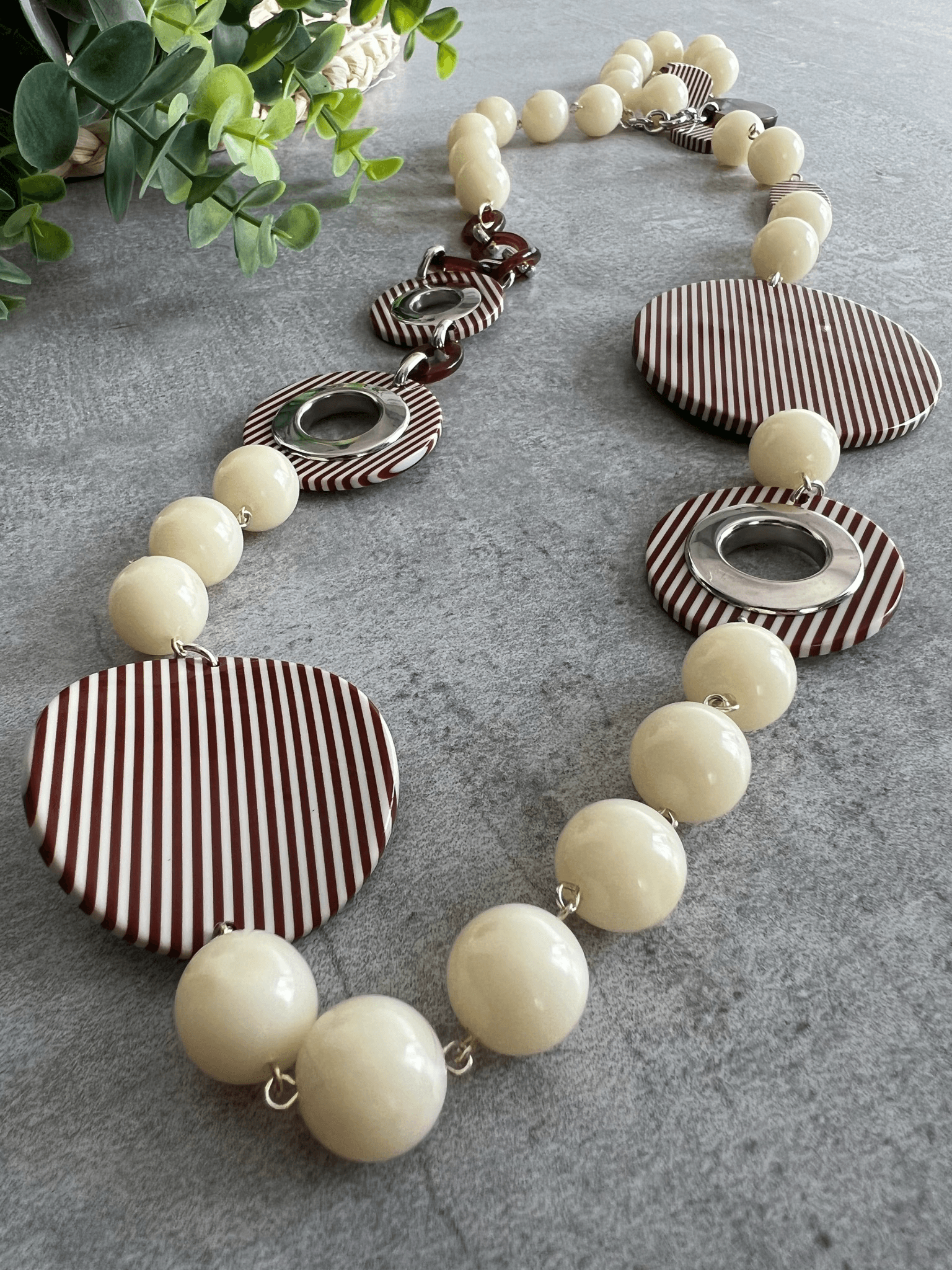 Collier Francine BRAMLI original et asymétrique - Pièce de créateur - Créations Uniques