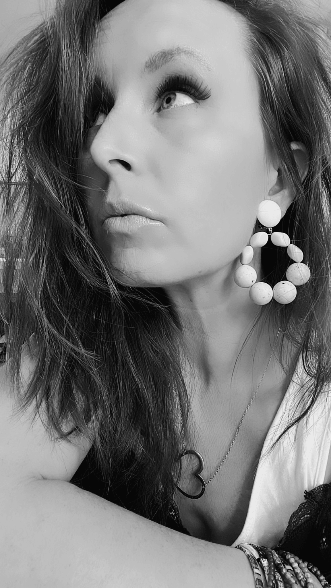 Clips GAÉTANE perles blanc cassé - création Francine Bramli - Créations Uniques