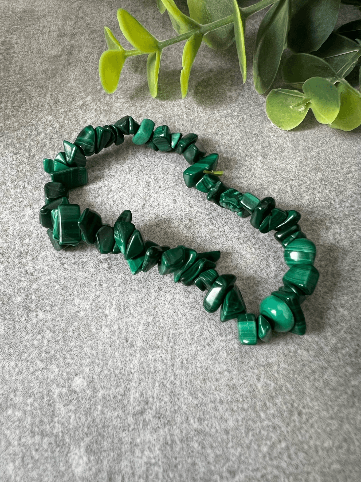 Bracelet ATACAMA - Perles minérales Malachite - Créations Uniques