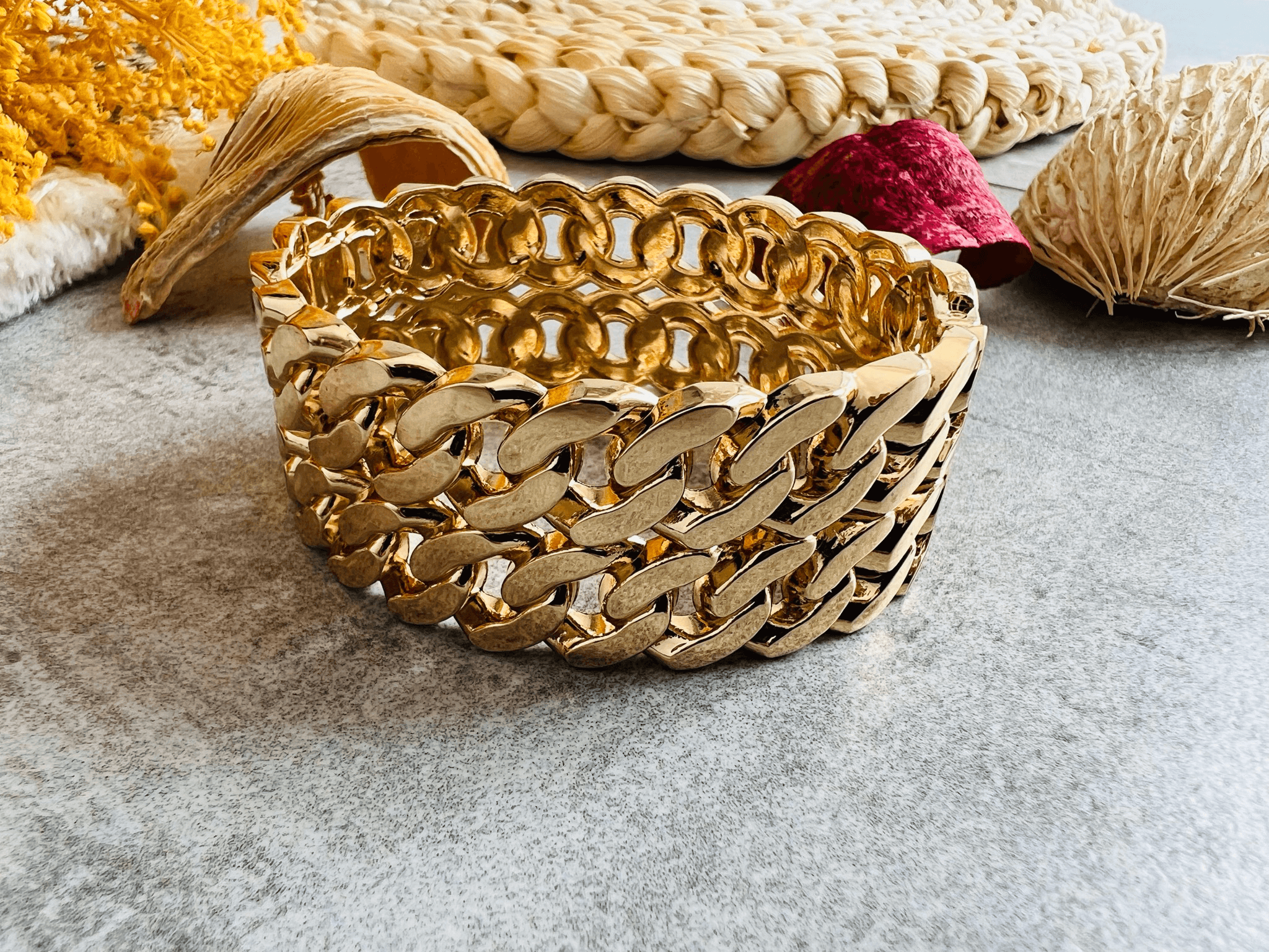 Bracelet ELEONORE chic et doré - Créations Uniques