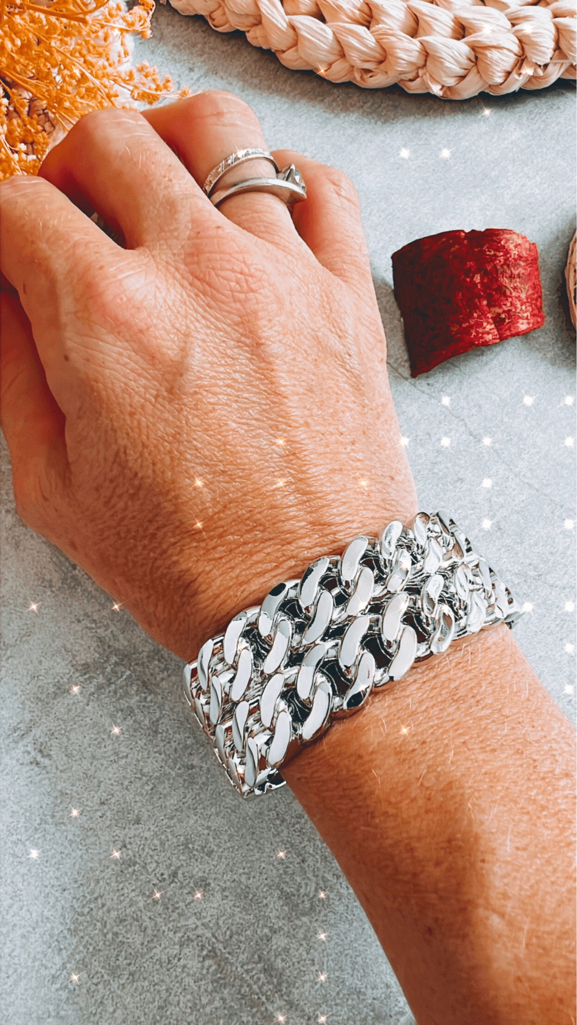 Bracelet ELEONORE chic et argenté - Créations Uniques