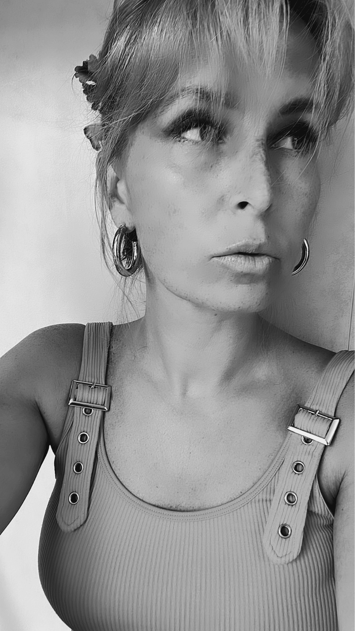 Boucles d’oreilles CLARENCE créoles argentées - Créations Uniques