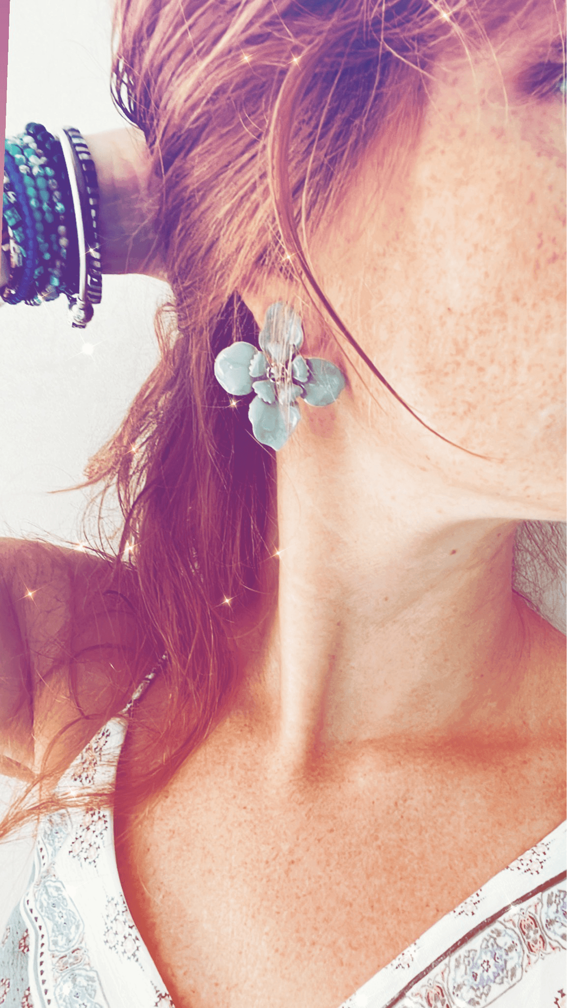 Boucles d’oreilles MARCELLE fleurs grises chic - Créations Uniques