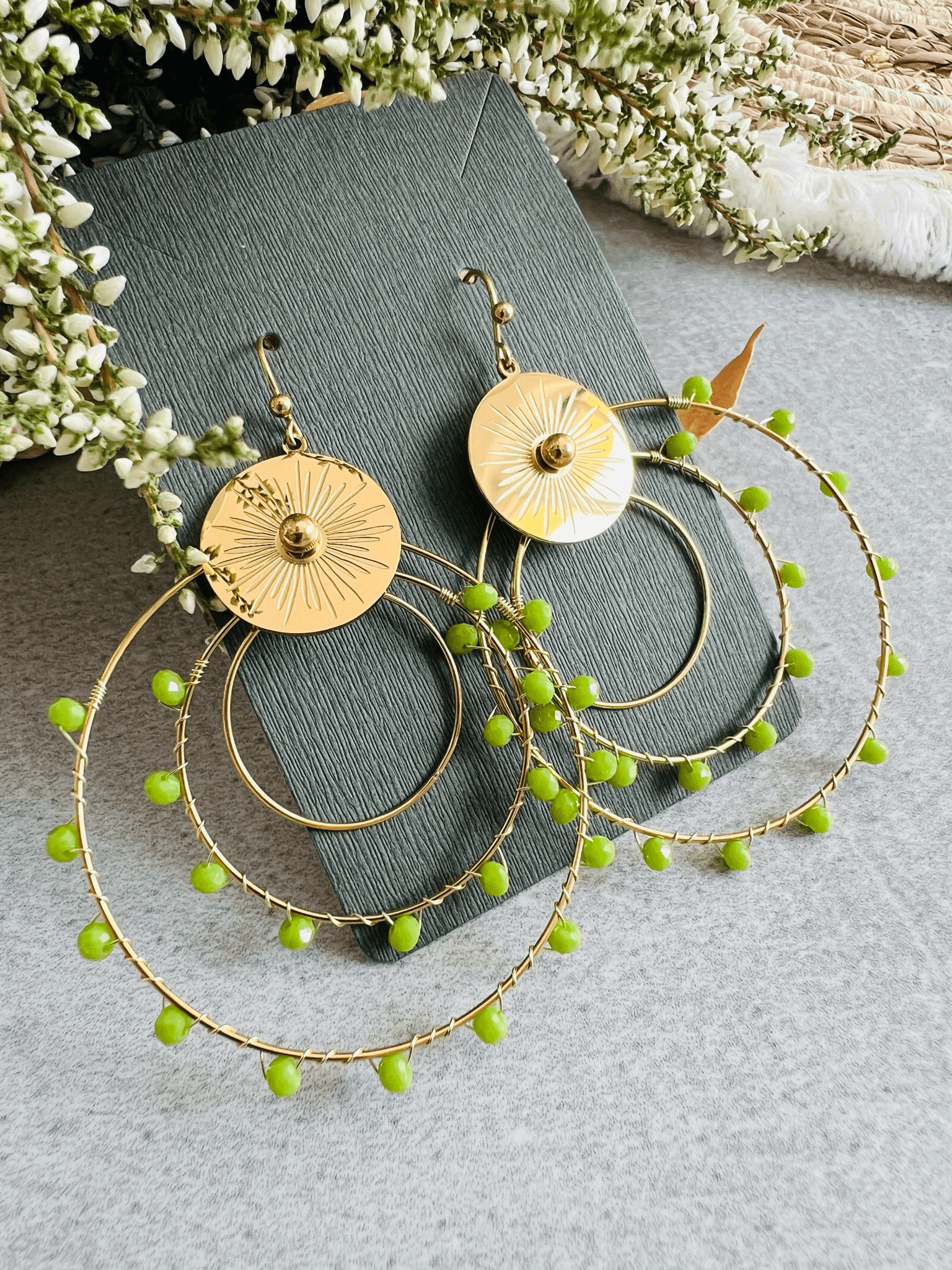 Boucles d’oreilles BERTHE - Créations Uniques