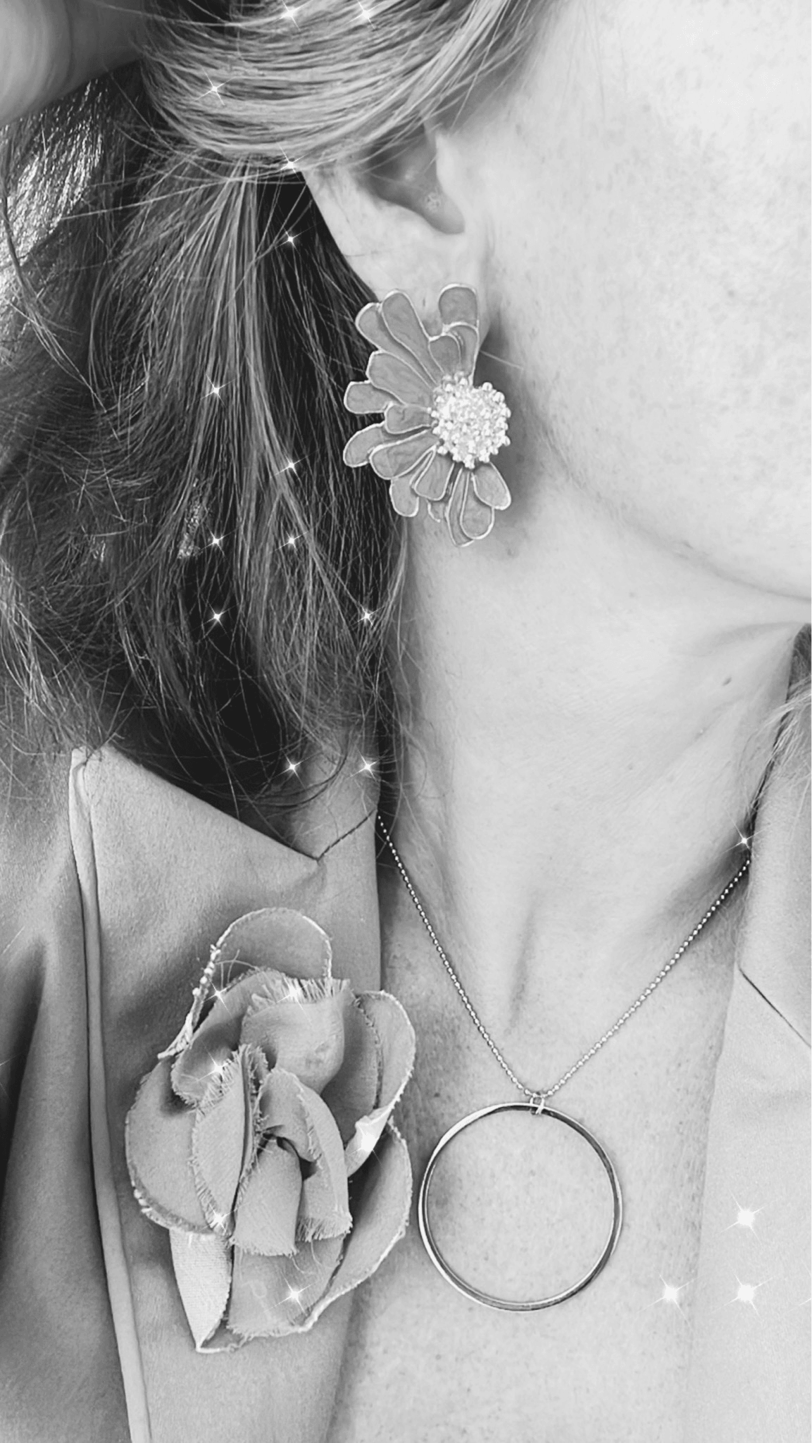 Boucles d’oreilles HILLARY fleurs pétales vertes - Créations Uniques