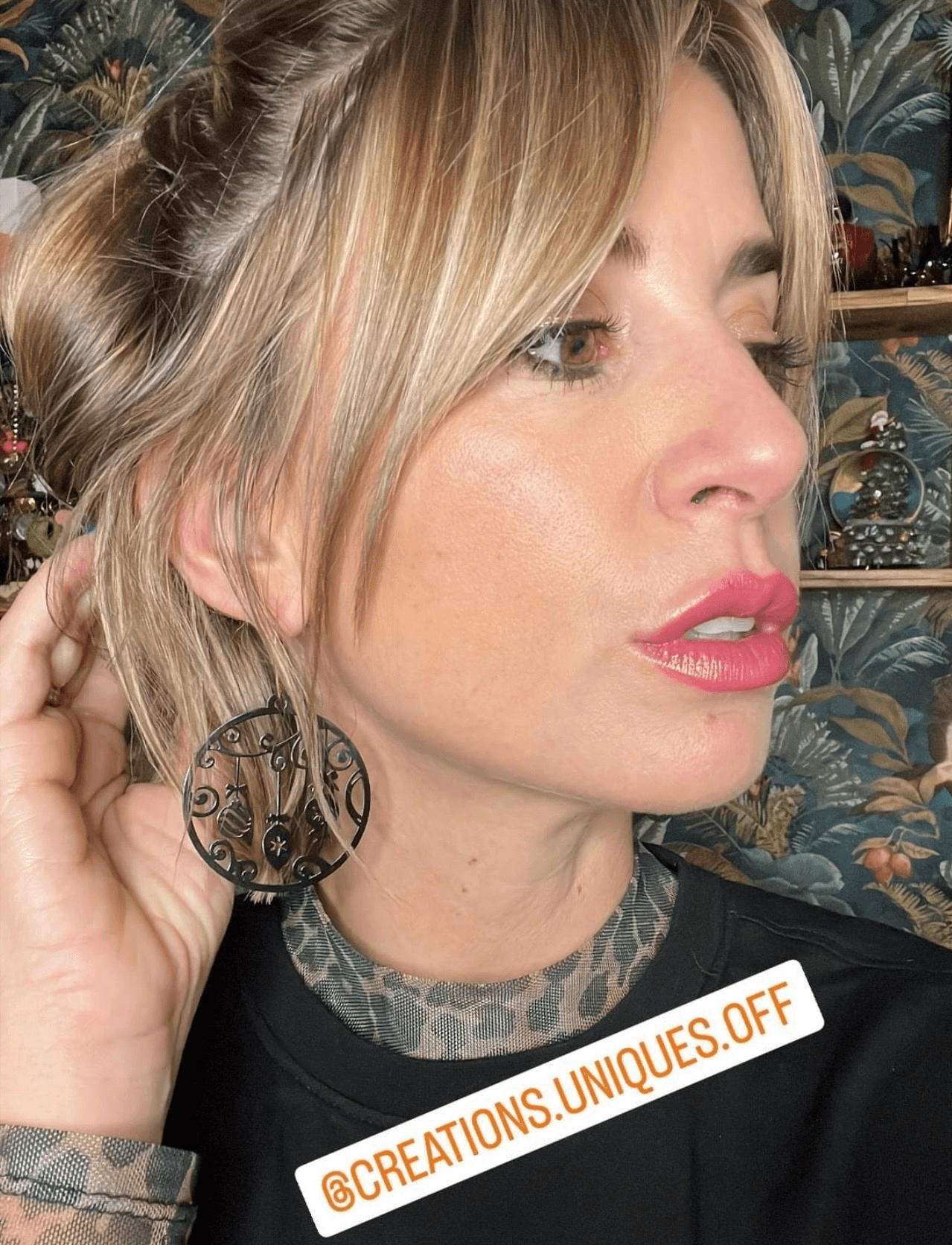 Boucles d’oreilles SAMANTHA thème Noël - Créations Uniques - Créations Uniques