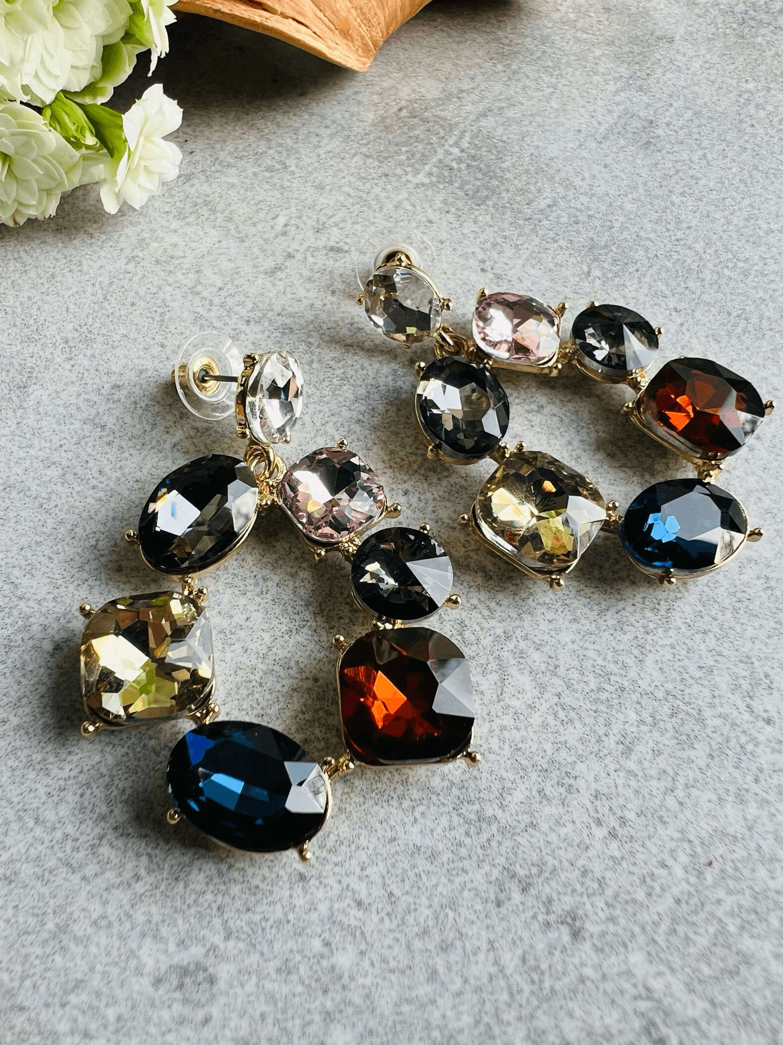 Boucles d’oreilles RENATA chic et brillantes - Créations Uniques